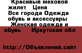 Красивый меховой жилет › Цена ­ 13 500 - Все города Одежда, обувь и аксессуары » Женская одежда и обувь   . Иркутская обл.